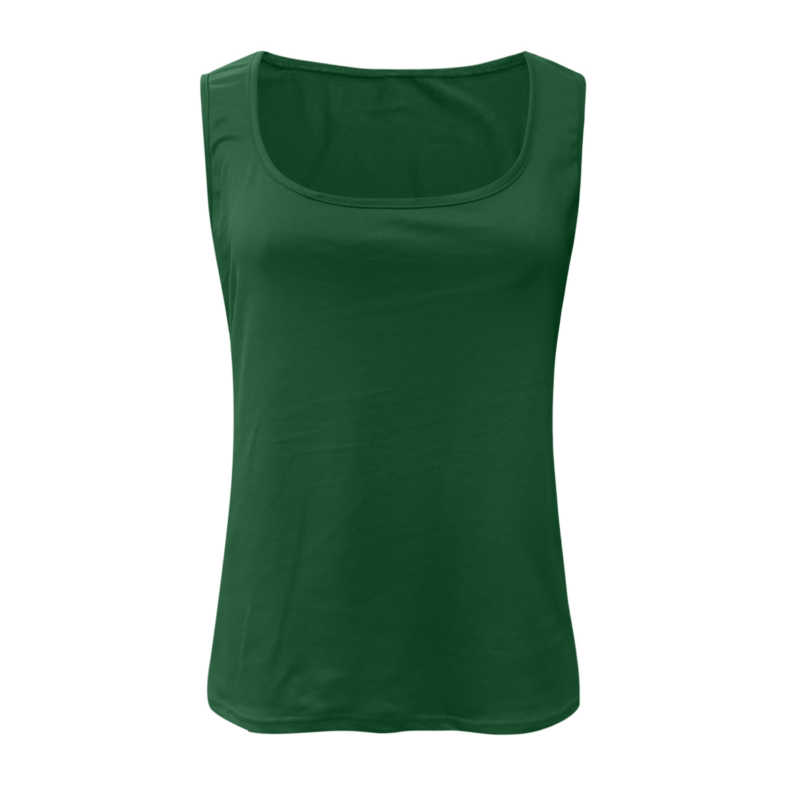 thumbnail image 4 of Top informal sin mangas con cuello en V para mujer: tejido elástico suave, blusa de verano elegante y con estilo, 4 of 4